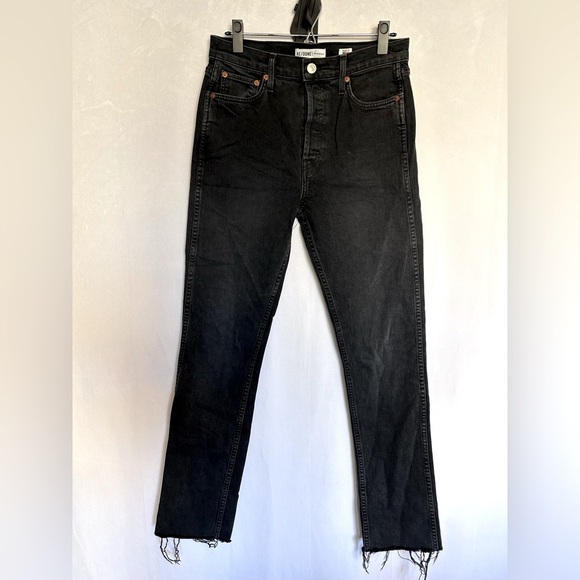 RE/DONE Originals Double Needle Long in Black Size 28 - Picture 7 of 9